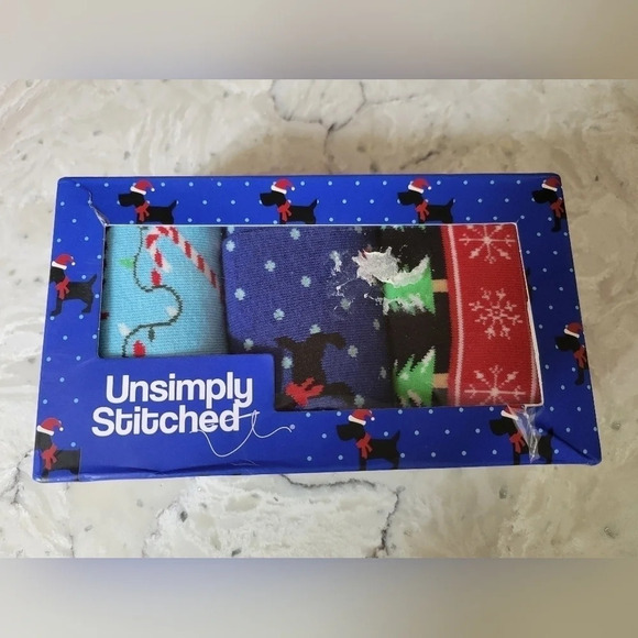 Unsimply Stitched Scottish Christmas Socks Gift Set - Picture 3 of 4